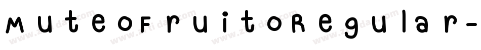 Mute Fruit Regular字体转换